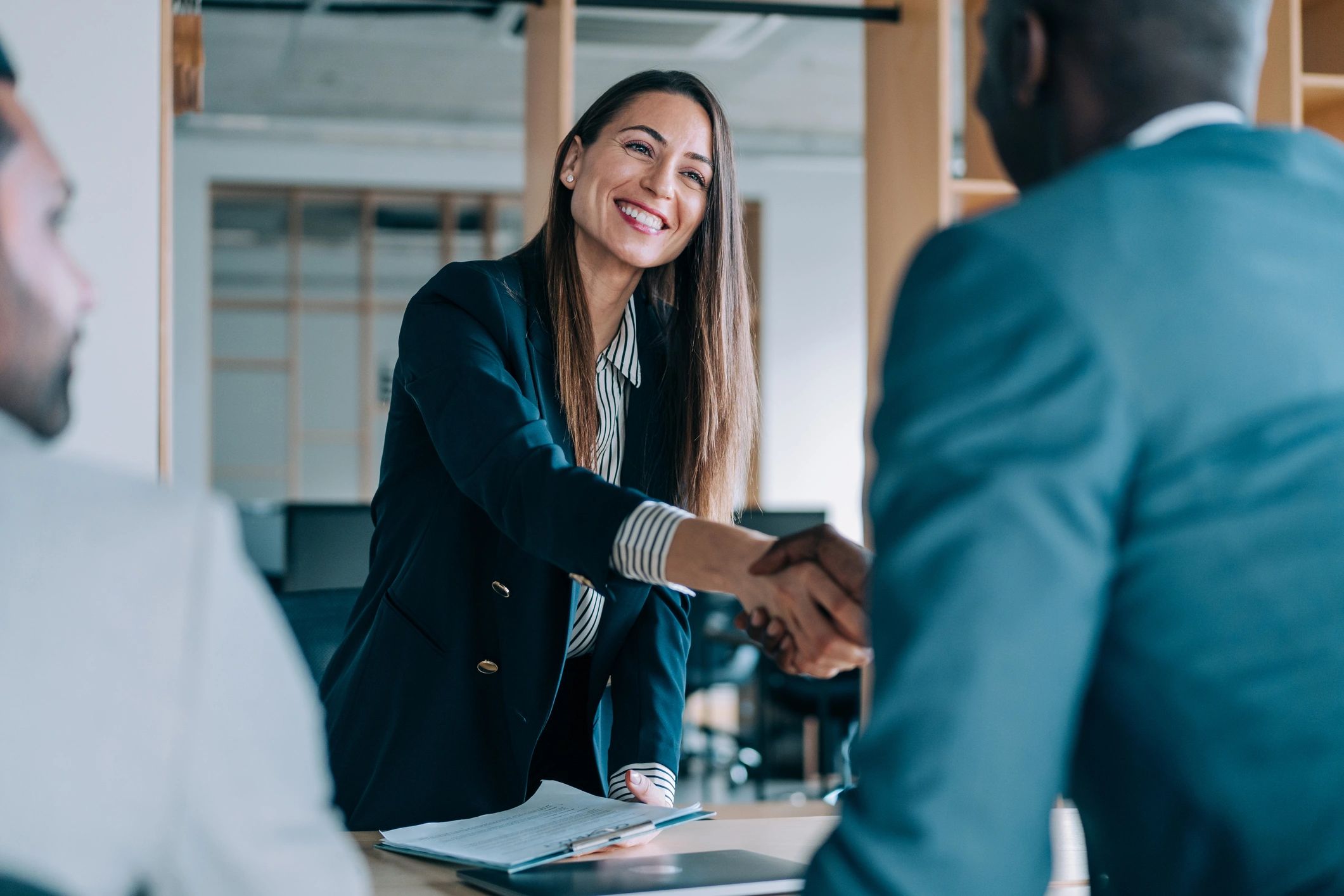 business handshake agreement mediation